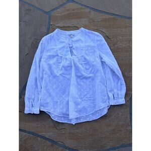 J CREW WOMENS WHITE LONG SLEEVE TOP SIZE 12